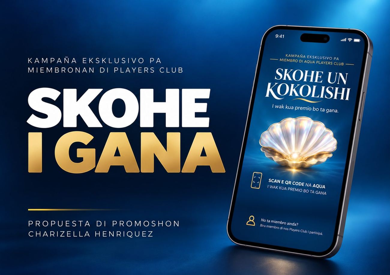 Skohe i Gana proposal cover with a phone showing the game