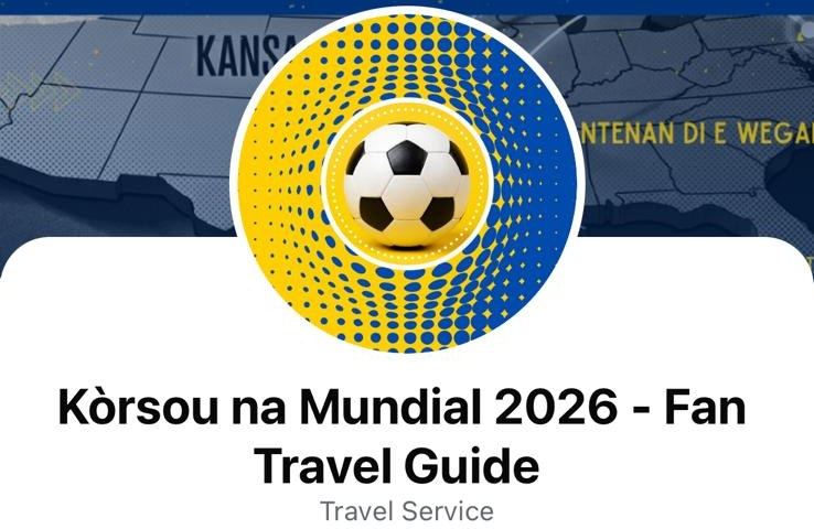 The Kòrsou na Mundial 2026 Facebook page header with the logo